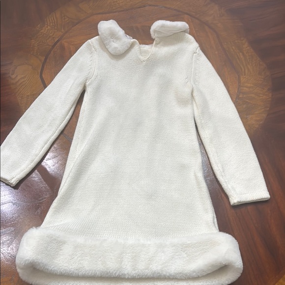 Catherine Malandrino Cream Dress with Silver Snowflakes - Picture 6 of 6